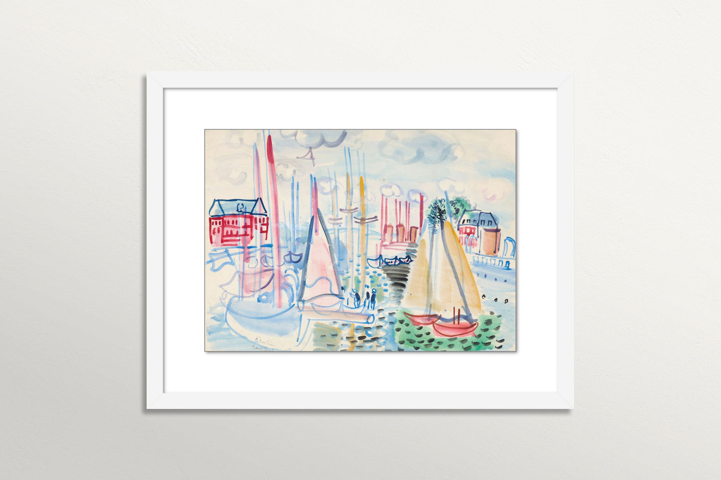 Sailboats in the Port of Deauville 1929