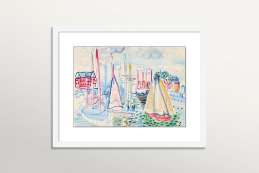 Sailboats in the Port of Deauville 1929